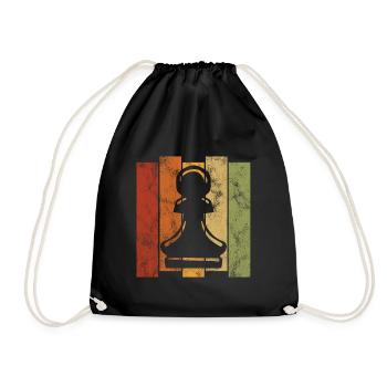 Échecs rétro échecs d’échecs - Sac de sport léger - noir - Devant