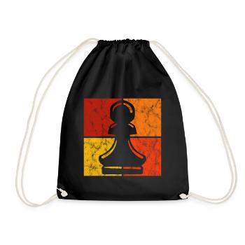 Jeu d’échecs rétro jeu d’échecs jeu d’échecs - Sac de sport léger - noir - Devant