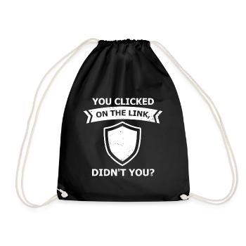 Cybersecurity Design for Hackers and Cyber Security - Drawstring Bag - black - Front