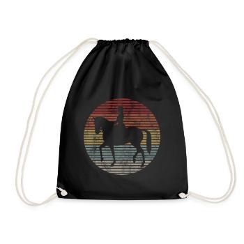 Dressage Équitation Dressage Cavalier Équitation Cheval - Sac de sport léger - noir - Devant