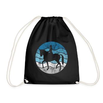 Dressage Cavalier de dressage Cheval d’équitation - Sac de sport léger - noir - Devant