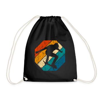 Skateboarder Skateboard Skater Skate Skateing - Sac de sport léger - noir - Devant