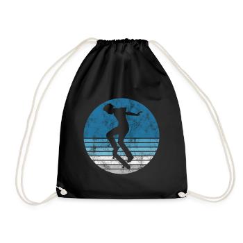 Skateboarder Skateboard Skater Skate Skateing - Sac de sport léger - noir - Devant