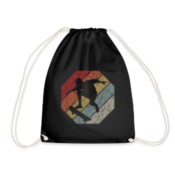 Skateboarder Skateboard Skater Skate Skateing - Sac de sport léger - noir - Devant
