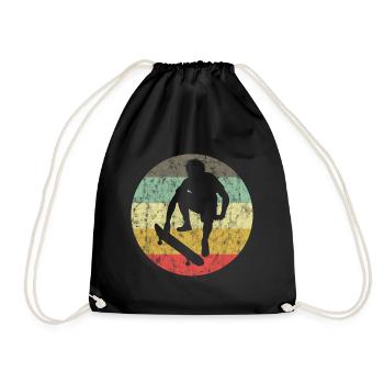 Skateboard Skateboarder Skater Skate Skateing - Sac de sport léger - noir - Devant