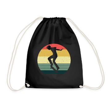 Skateboard Skateboarder Skater Skate Skateing - Sac de sport léger - noir - Devant