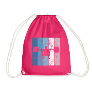 Musculation Bodybuilder GYM Fitnessstudio Retro - Sac de sport léger - fuchsia - Devant