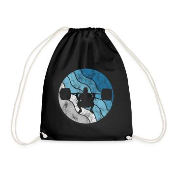 Musculation Bodybuilder GYM Fitnessstudio Retro - Sac de sport léger - noir - Devant