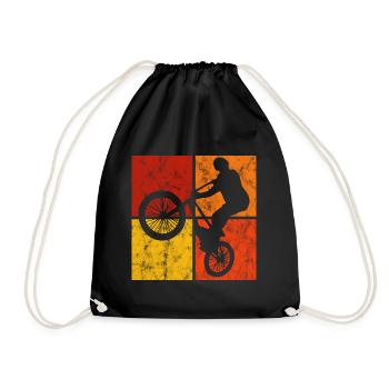 BMX Vélo Vélo Rétro Cadeau Vélo Motocross - Sac de sport léger - noir - Devant