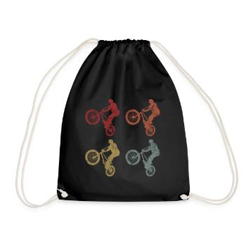 BMX Vélo Vélo Rétro Cadeau Vélo Motocross - Sac de sport léger - noir - Devant