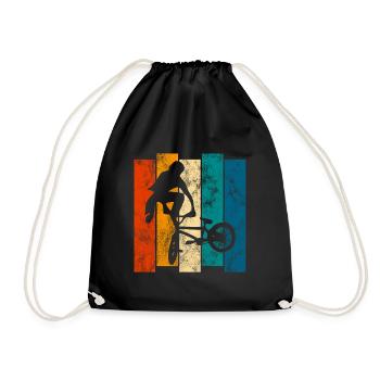 BMX Vélo Vélo Rétro Cadeau Vélo Motocross - Sac de sport léger - noir - Devant