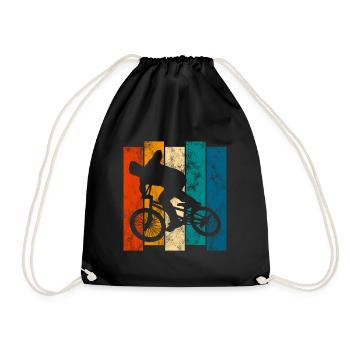 BMX Vélo Vélo Rétro Cadeau Vélo Motocross - Sac de sport léger - noir - Devant