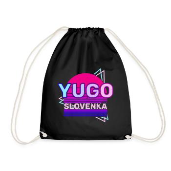 Jugoslavija Yugoslavia Jugo Tito SFRJ Jugoslawien - Turnbeutel - Schwarz - Vorne