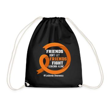 Leukemia Awareness Month Leukemia Survivor - Drawstring Bag - black - Front