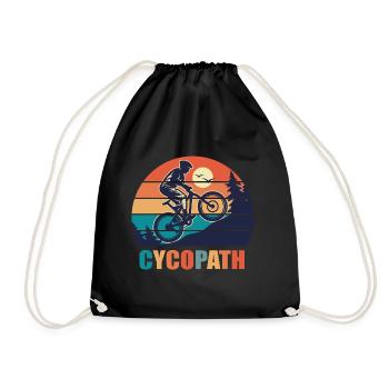 vélo bmx cycopath humour cycliste montagne - Sac de sport léger - noir - Devant