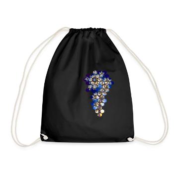 Honeycomb fractal - Drawstring Bag - black - Front