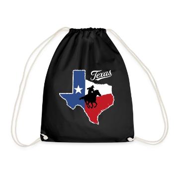 Texas State Texans Texas - Drawstring Bag - black - Front