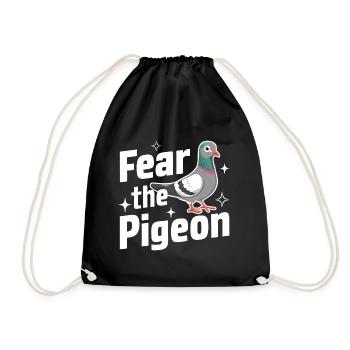 Pigeon Pigeons Animal Oiseau - Sac de sport léger - noir - Devant