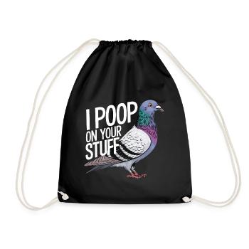 Pigeon Pigeons Animal Oiseau - Sac de sport léger - noir - Devant