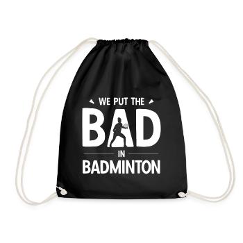 Badminton - Turnbeutel - Schwarz - Vorne