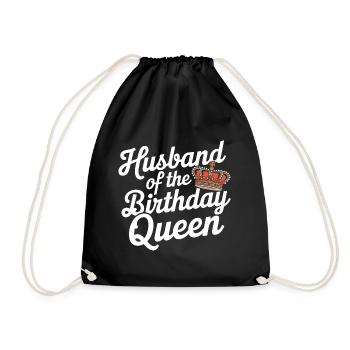 Husband, Spouse, Family, Wedding - Drawstring Bag - black - Front