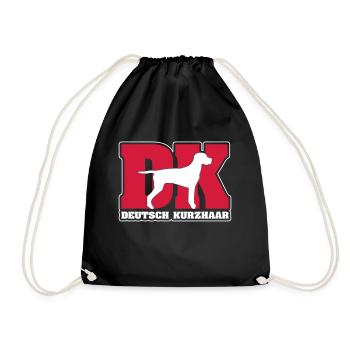 DEUTSCH KURZHAAR DK - Turnbeutel - Schwarz - Vorne