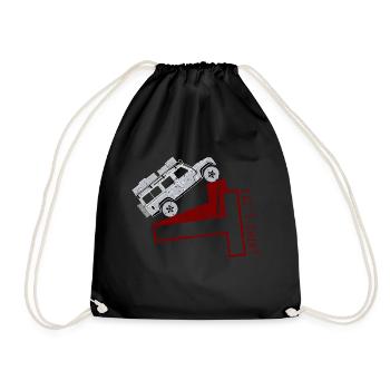 Das Defender T-Shirt - Turnbeutel - Schwarz - Vorne
