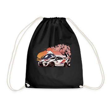 Driven Elegance – Japanische Autoliebhaber - Turnbeutel - Schwarz - Vorne