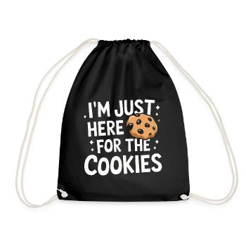 Cookies Cookie Biscuits Biscuits Chocolate - Drawstring Bag - black - Front