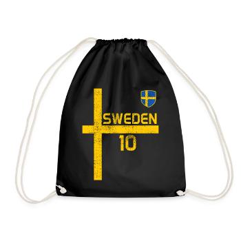 Suède - Sac de sport léger - noir - Devant