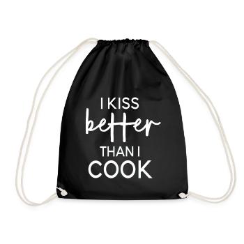Gastronomie Koch Geschenk Mutter Küche Restaurant - Turnbeutel - Schwarz - Vorne