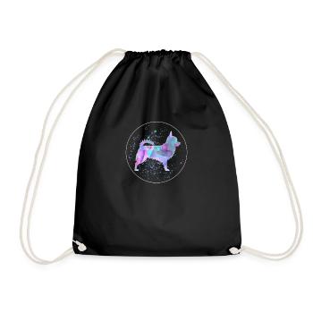Chihuahua Dog Aquarelle Artwork - Sac de sport léger - noir - Devant