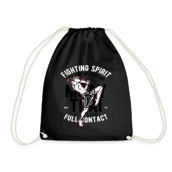 Muay Thai, MMA, combattant - Sac de sport léger - noir - Devant