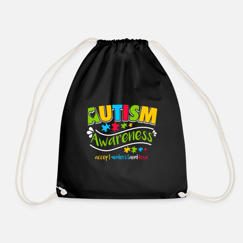 Autisme - Sac de sport léger - noir