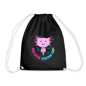 Axolotl - Turnbeutel - Schwarz - Vorne