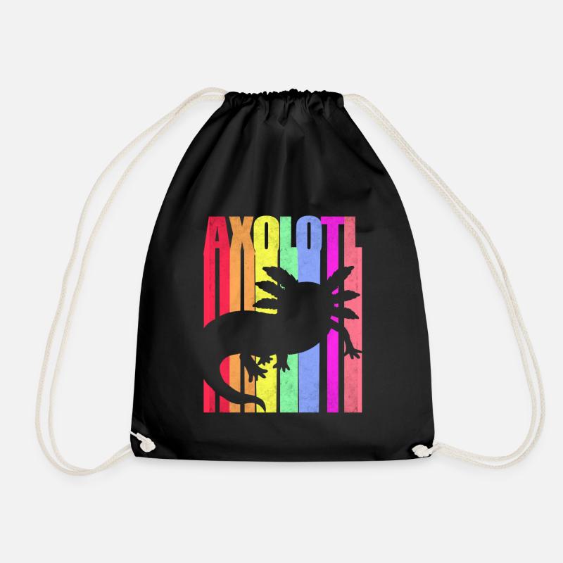 Axolotl - Turnbeutel - Schwarz