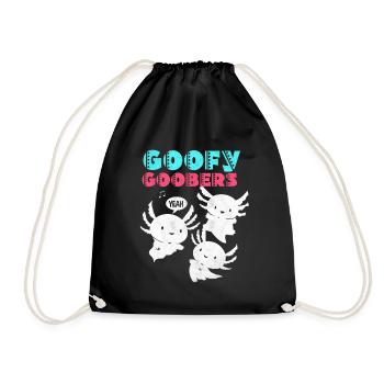 axolotl - Drawstring Bag - black - Front