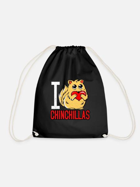 Chinchilla - Turnbeutel - Schwarz