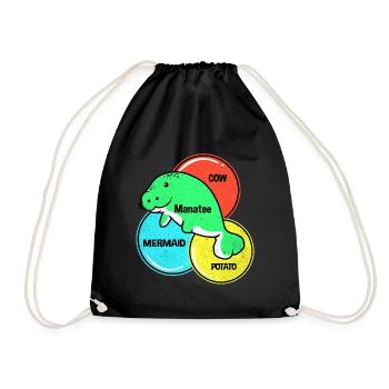 Vaches de mer - Sac de sport léger - noir - Devant