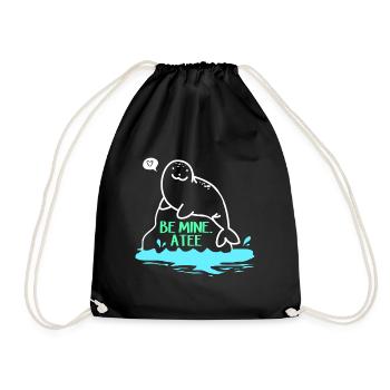 Laque de dugong sanglier Sirenia Manatee - Sac de sport léger - noir - Devant