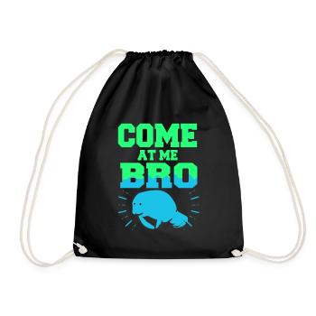 Laque de dugong sanglier Sirenia Manatee - Sac de sport léger - noir - Devant