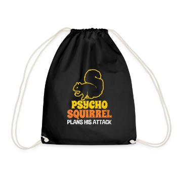 Eichhörnchen - Turnbeutel - Schwarz - Vorne