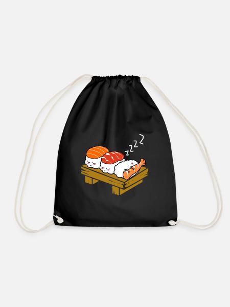 Sushi Go Reis Japan Tokio Miso Nigiri Maki Udon - Turnbeutel - Schwarz