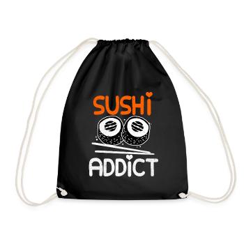 Sushi - Drawstring Bag - black - Front