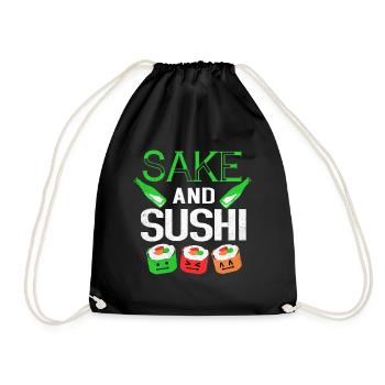 Sushi - Drawstring Bag - black - Front