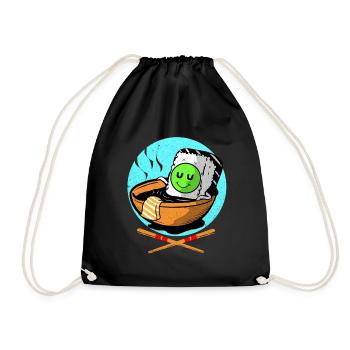 Sushi - Drawstring Bag - black - Front