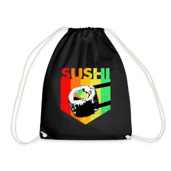 Sushi - Drawstring Bag - black - Front