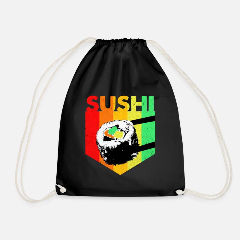 Sushi - Turnbeutel - Schwarz