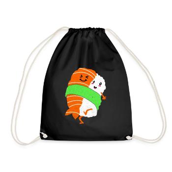 Sushi - Drawstring Bag - black - Front