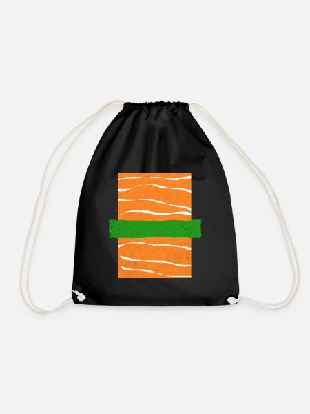 Sushi Go Reis Japan Tokio Miso Nigiri Maki Udon - Turnbeutel - Schwarz